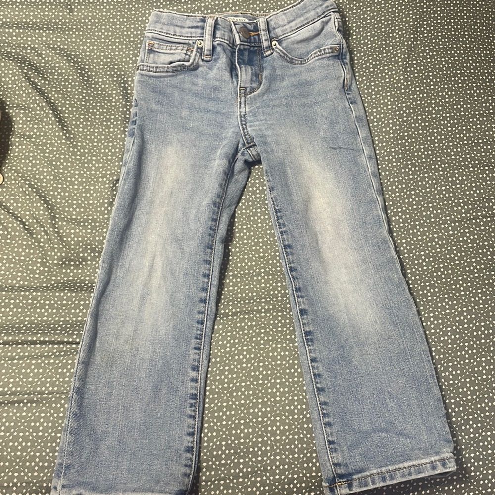 💙Old navy straight denim Jean size 5 with adjustable band inside💙